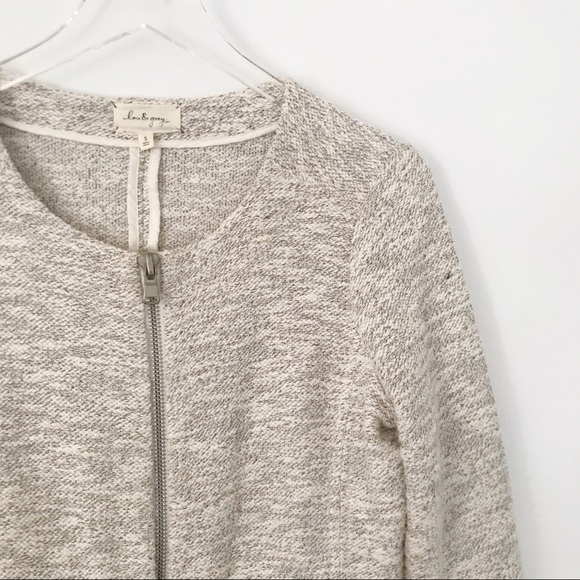 LOFT Lou & Grey Tan Shimmer Jacket Size Small - Picture 3 of 7